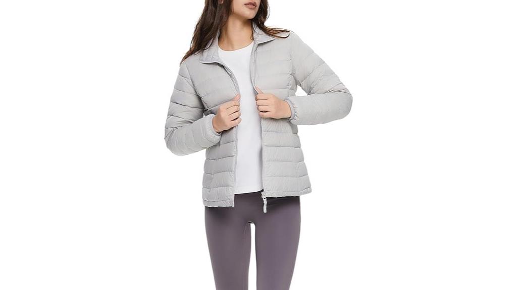 lightweight reversible down coat
