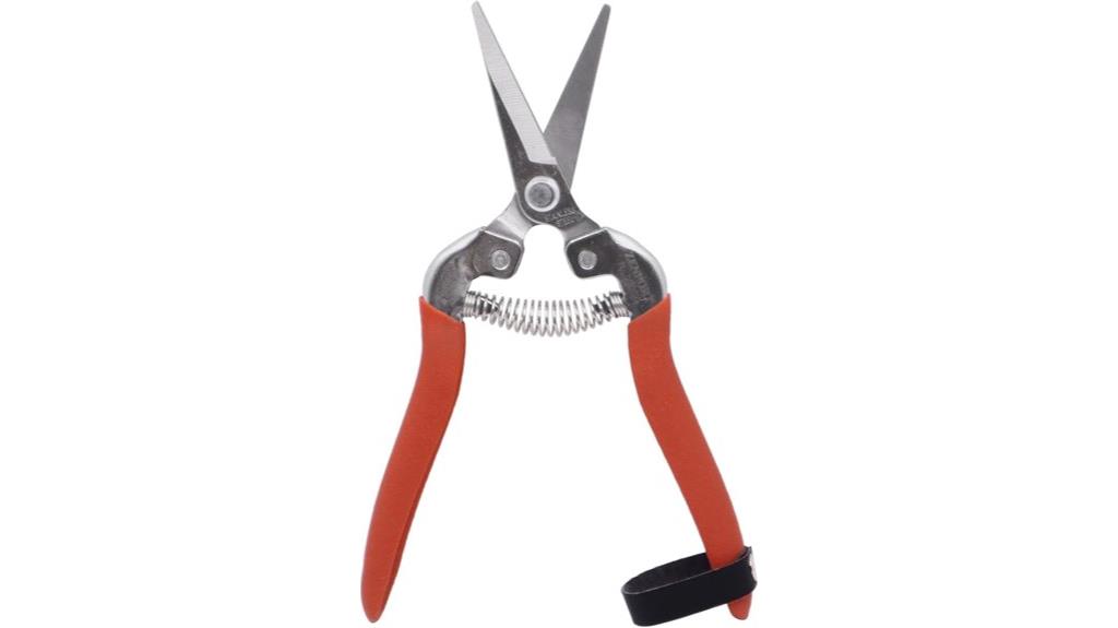 long curved stainless shear