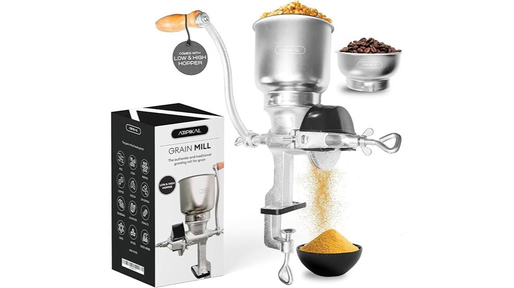 manual corn grain mill
