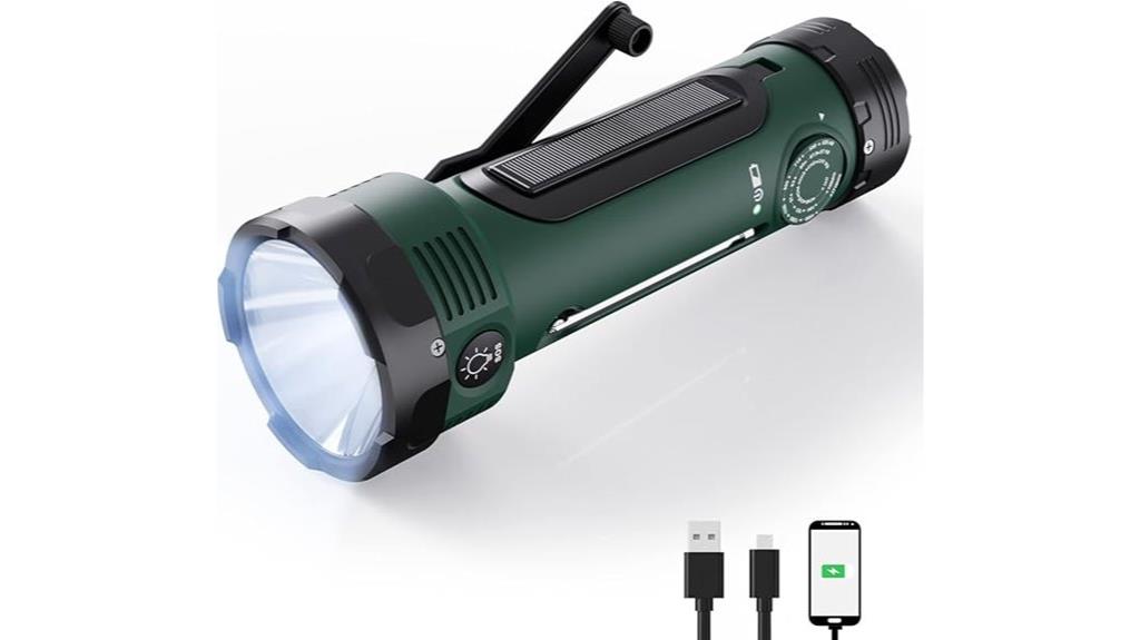 manual flashlight with power bank