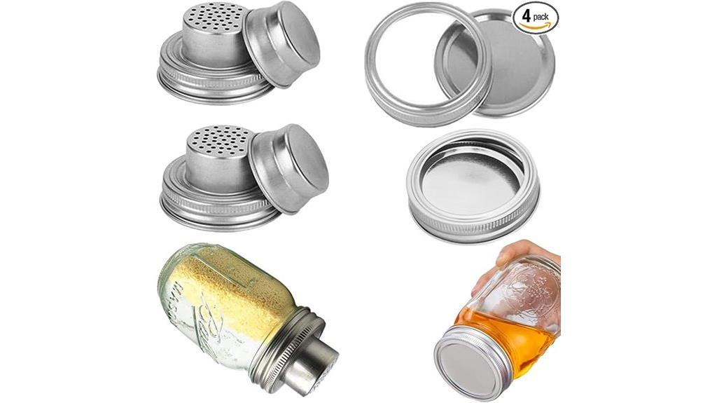 mason jar shaker lids