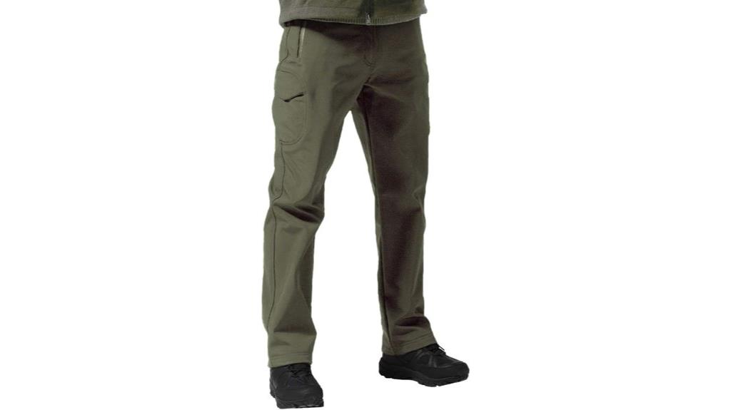 men s fleece lined cargo pants