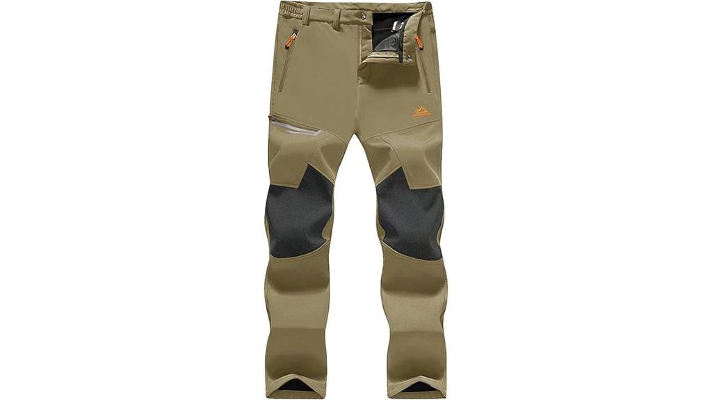 men s fleece lined snow pants