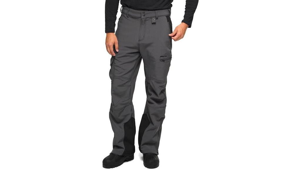 men s fleece lined softshell pants