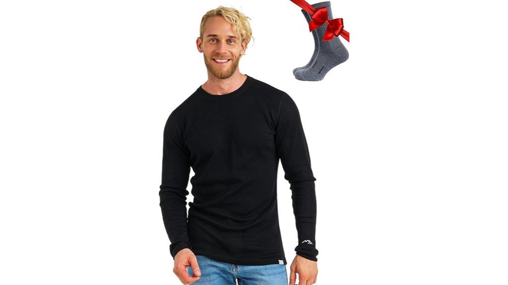 men s merino wool base layer