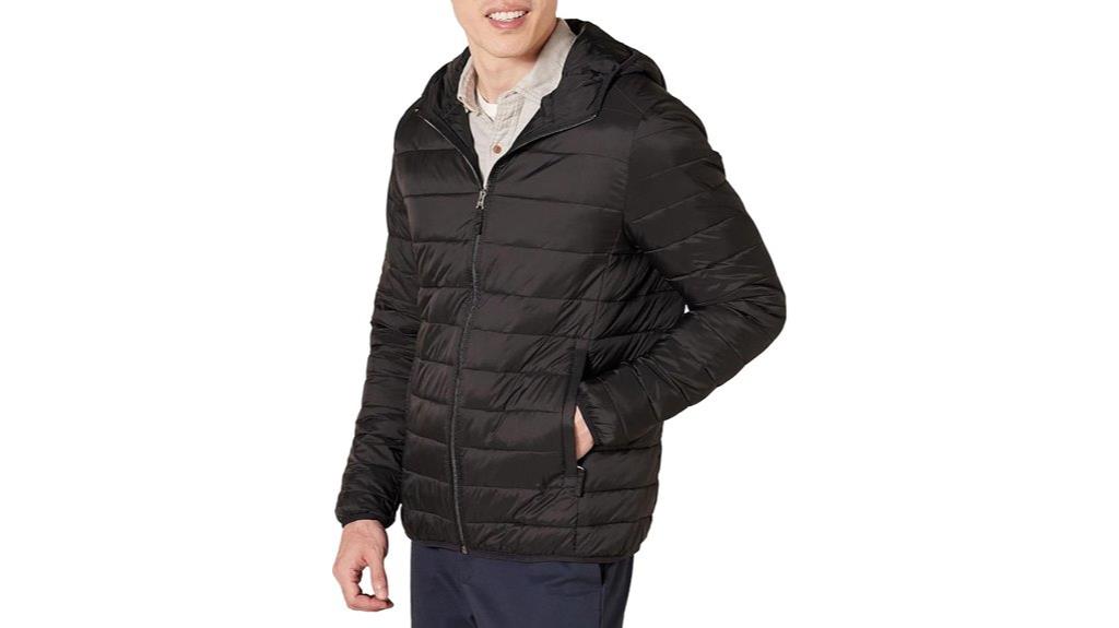 men s water resistant hooded jacket