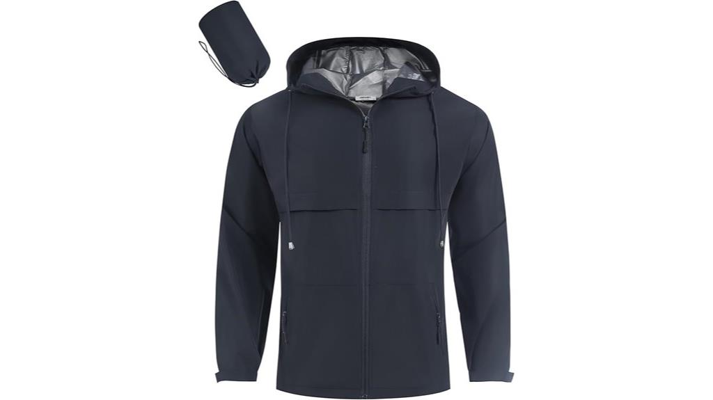 men s waterproof hooded jacket