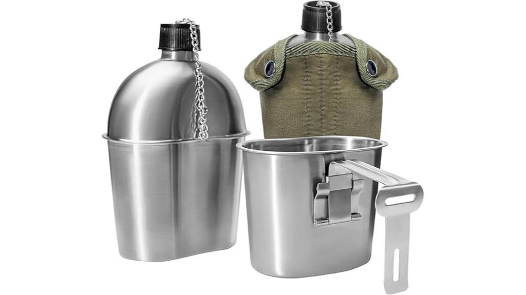 military stainless steel canteen