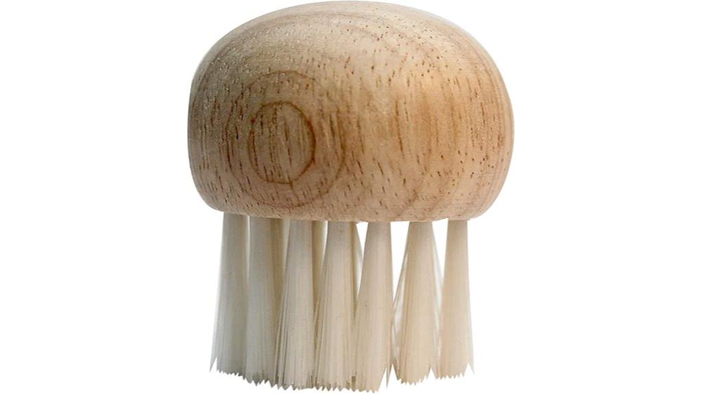 mushroom brush with wood