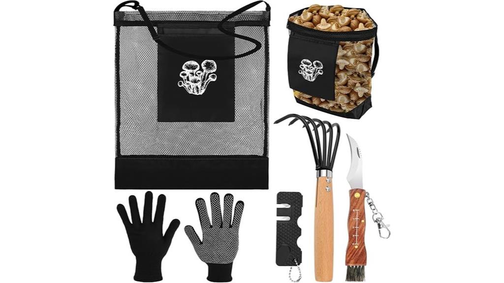 mushroom foraging kit set