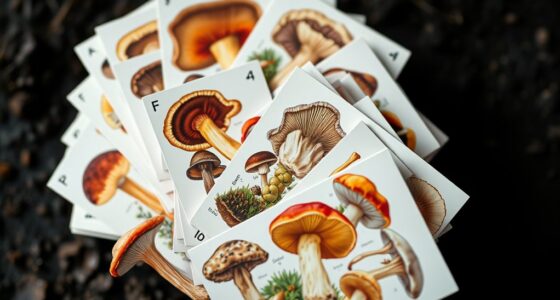 mushroom id flashcards guide