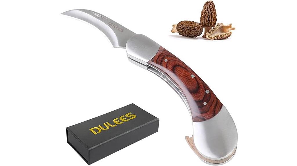 mushroom knife with sheath