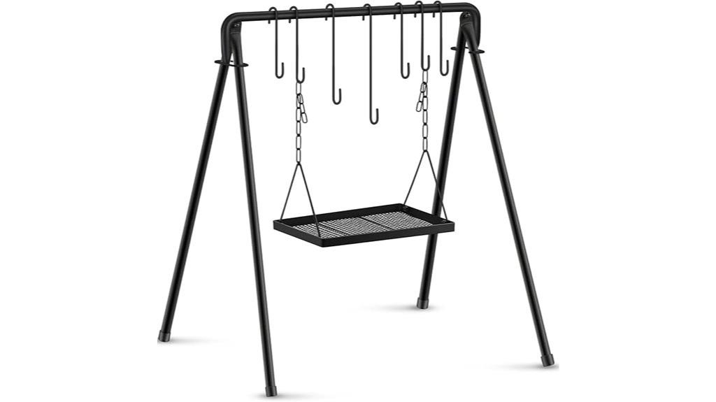 outdoor campfire cooking stand