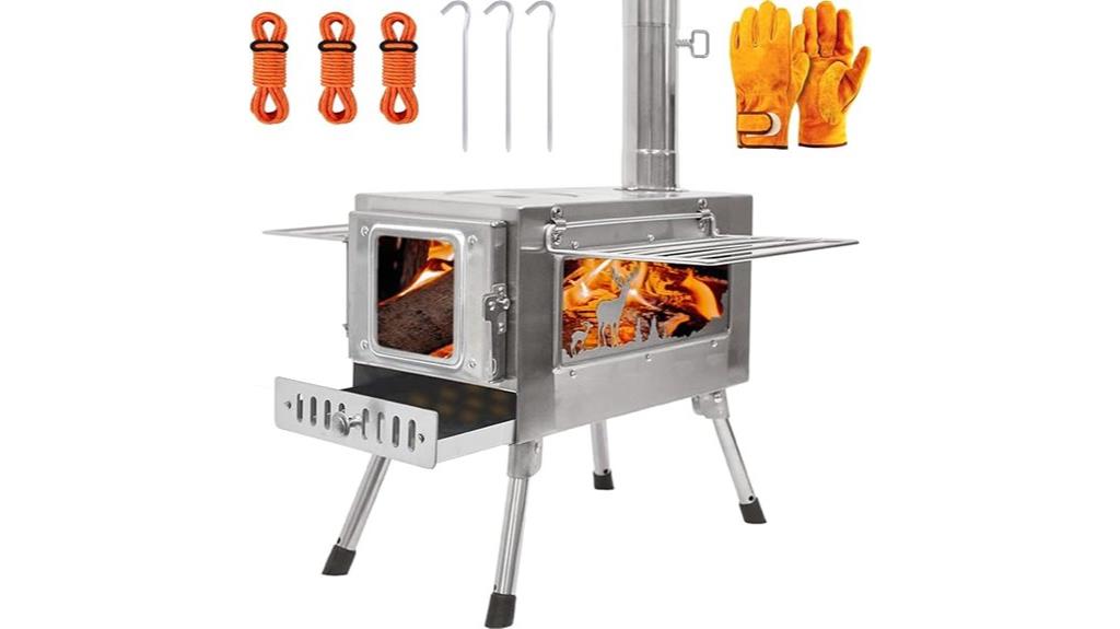 outdoor wood stove chimney