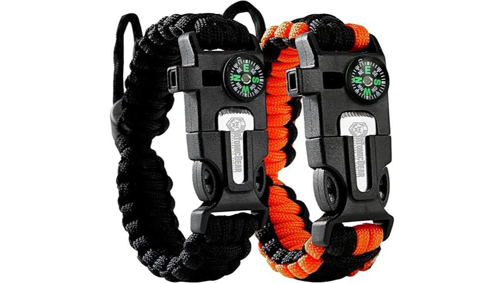 paracord bracelets with firestarter