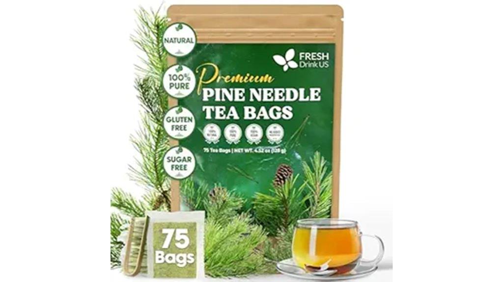 pine needle tea bags