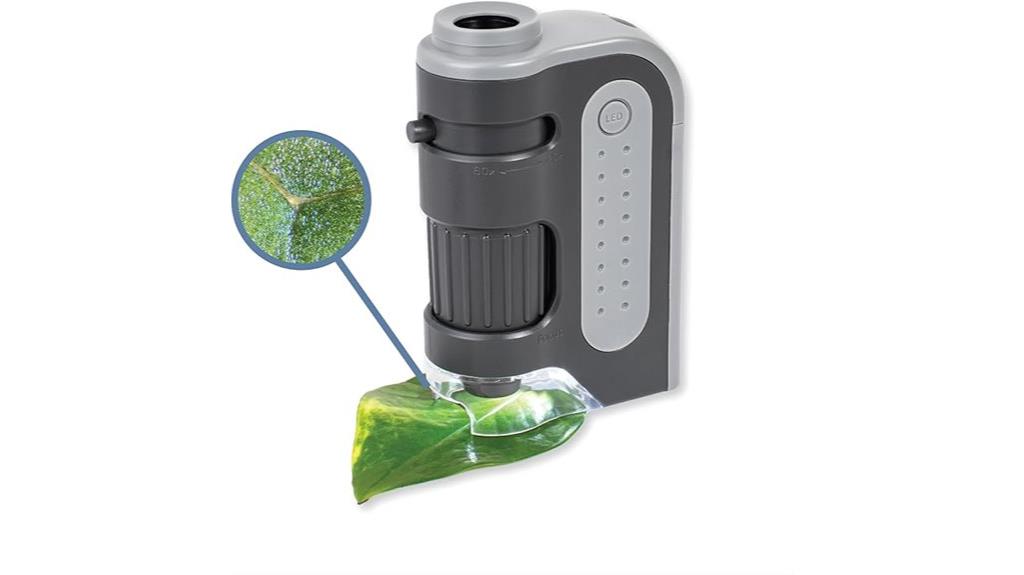 pocket microscope with led