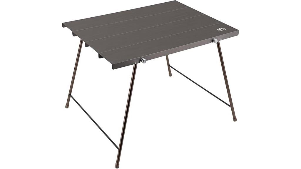 portable aluminum camping table