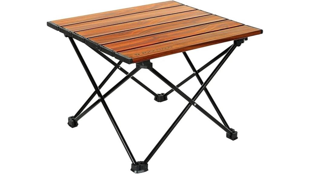 portable aluminum camping table