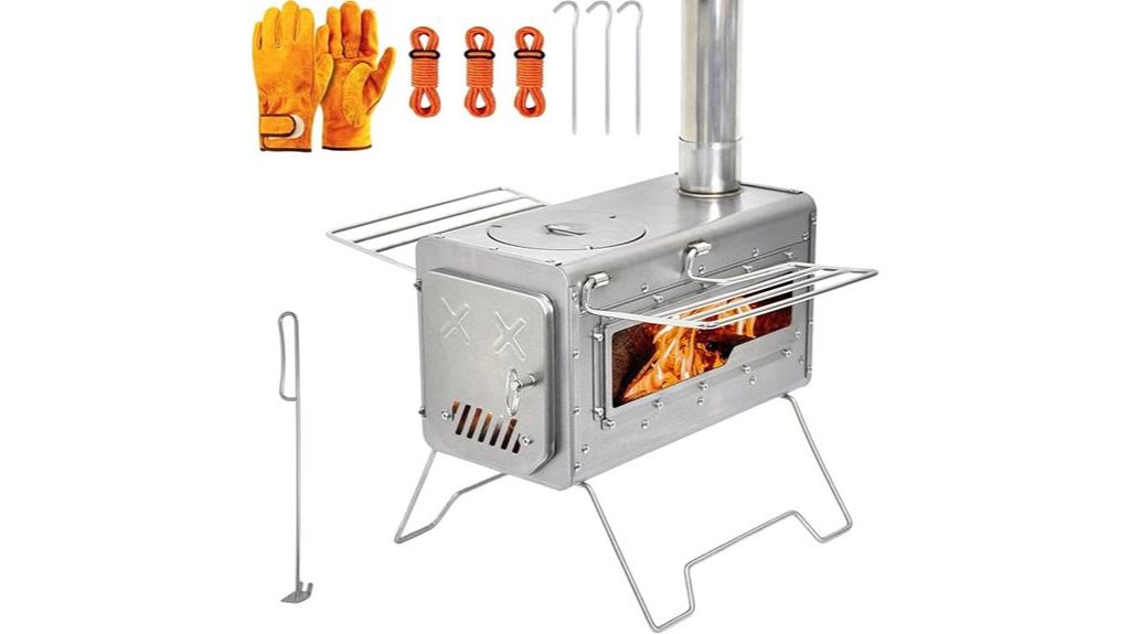 portable camping wood stove