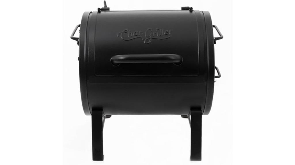 portable charcoal grill with firebox