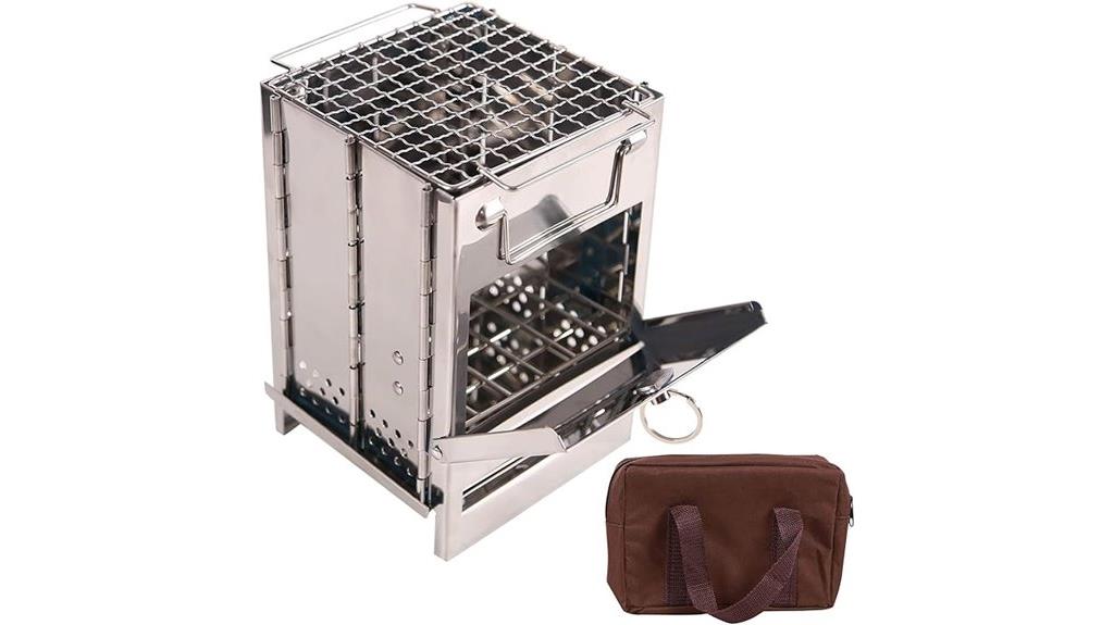 portable foldable wood stove