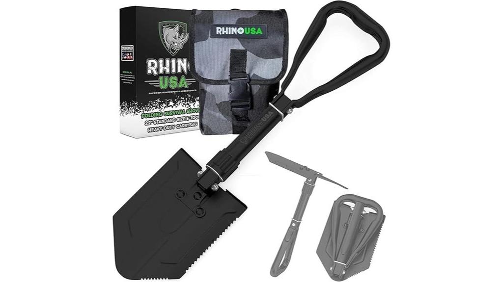 portable rhino folding shovel