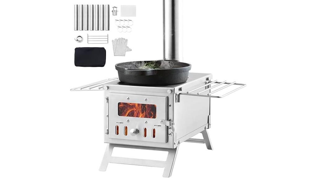 portable stainless steel camping stove