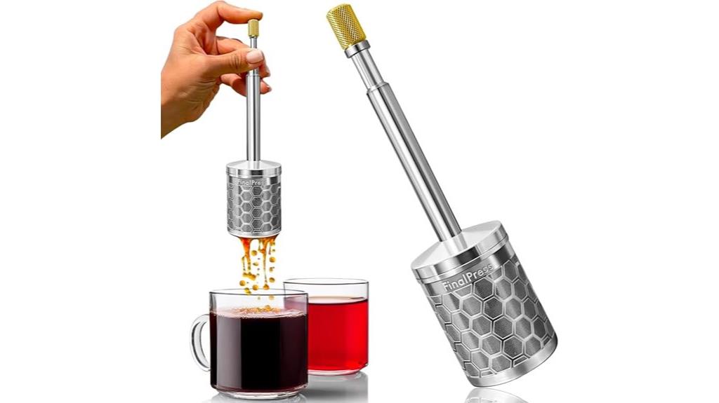 portable stainless steel french press