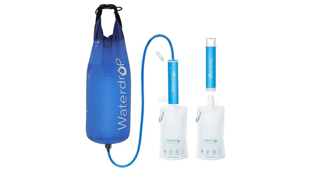 portable two pack water filter
