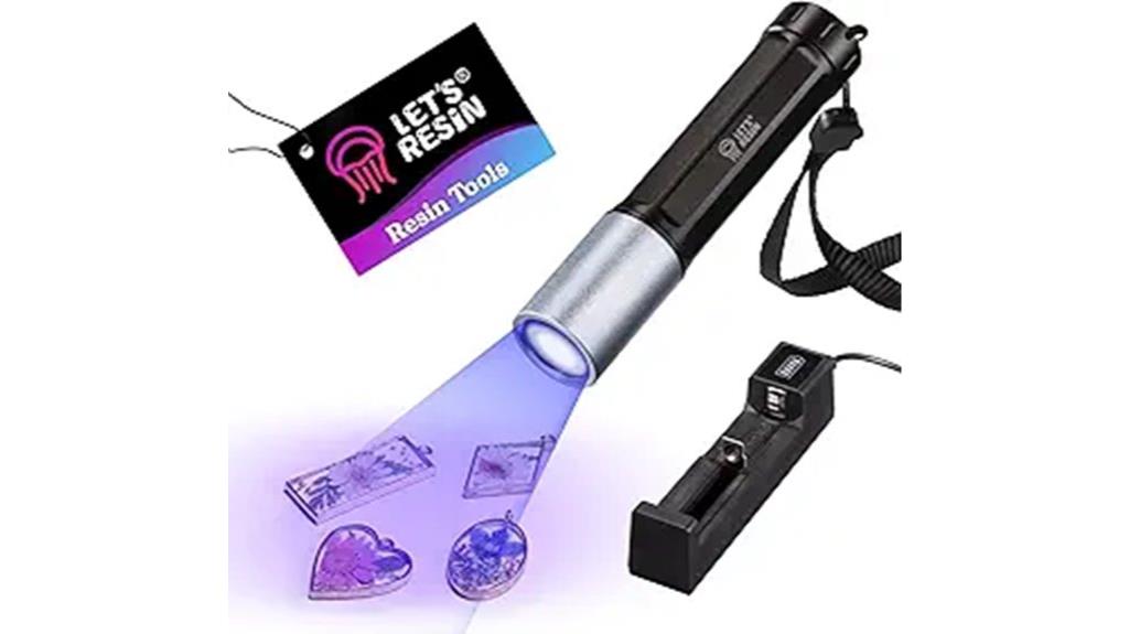 portable uv curing flashlight