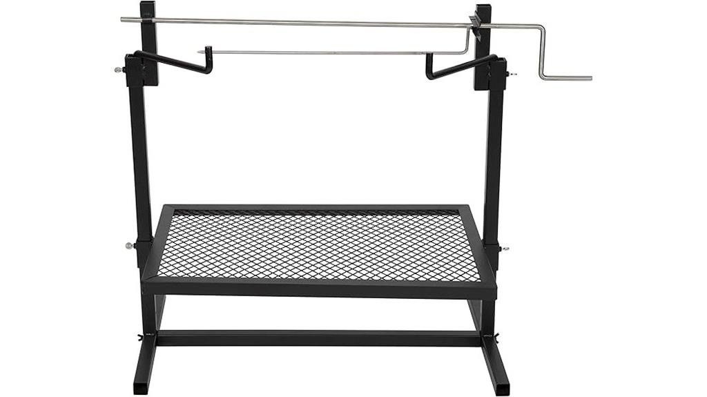powder coated steel camp grill
