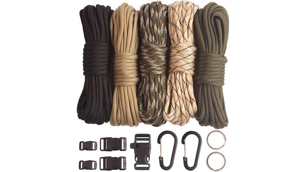 rainbow paracord crafting kit
