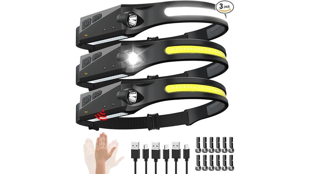 rechargeable wide beam headlamps