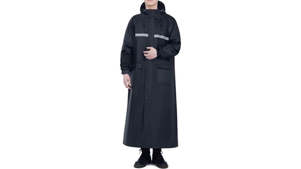 reflective waterproof hooded poncho