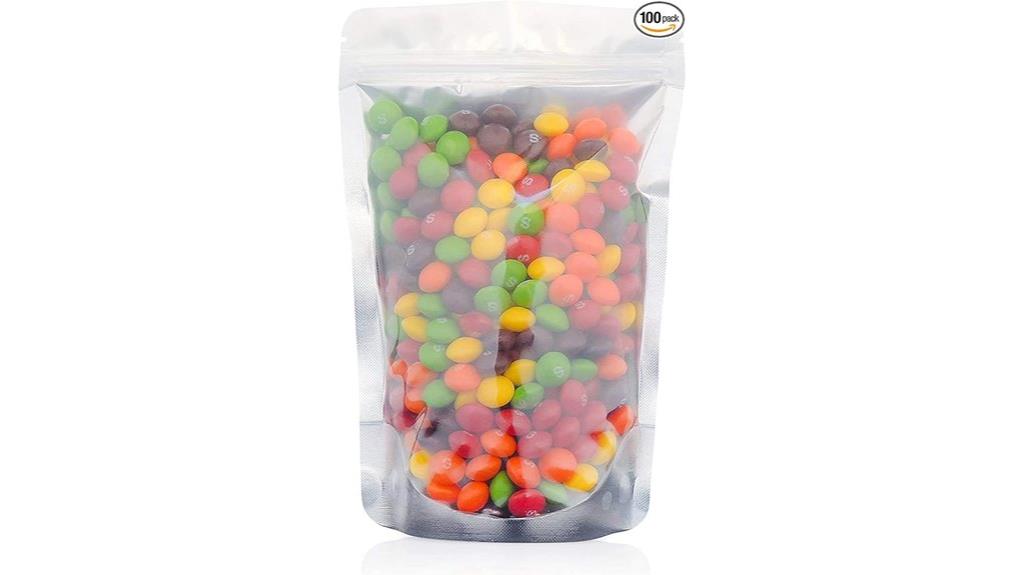 resealable clear mylar bags