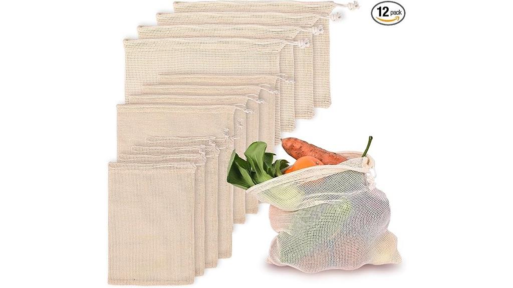 reusable vegetable grocery bags