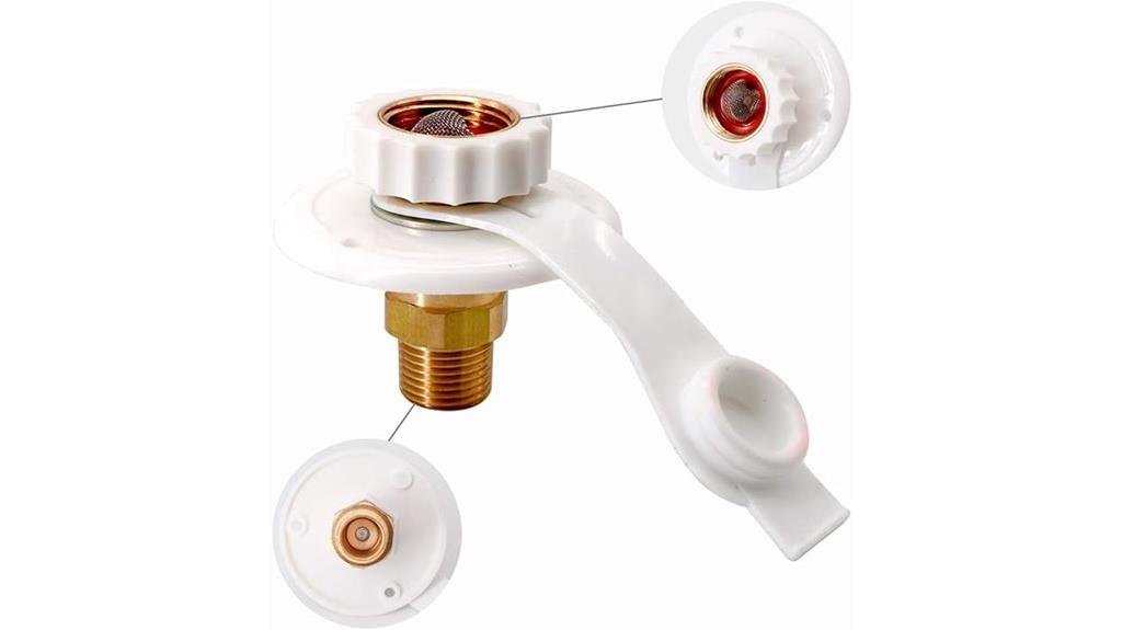 rv water inlet flange