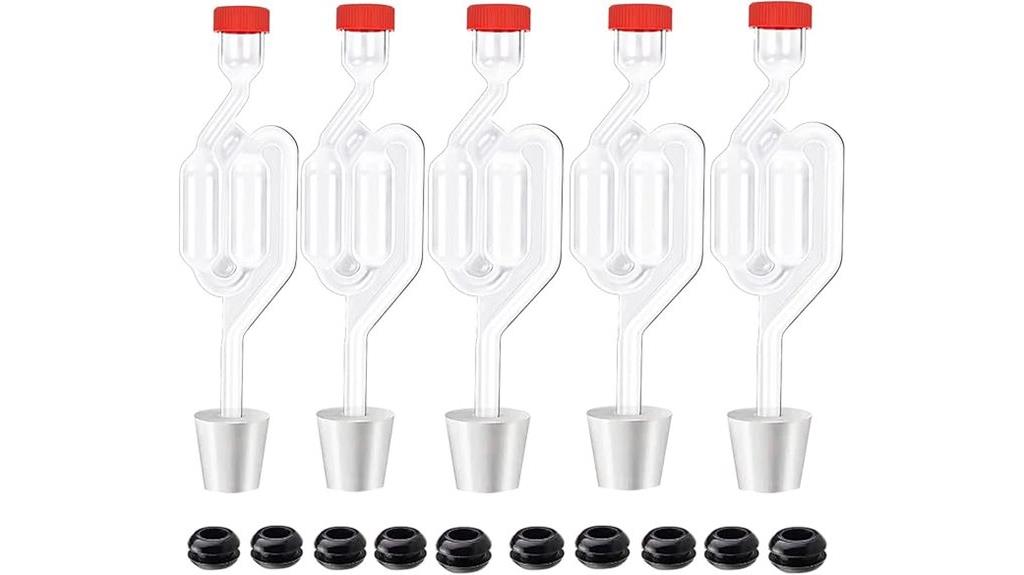 s shape airlock with grommets