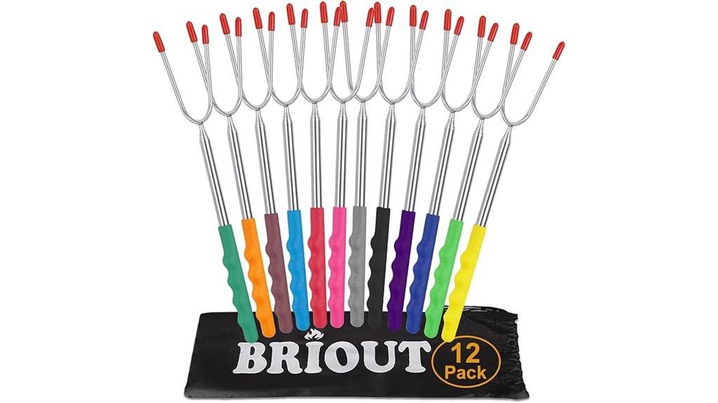 set of 12 marshmallow roasting sticks