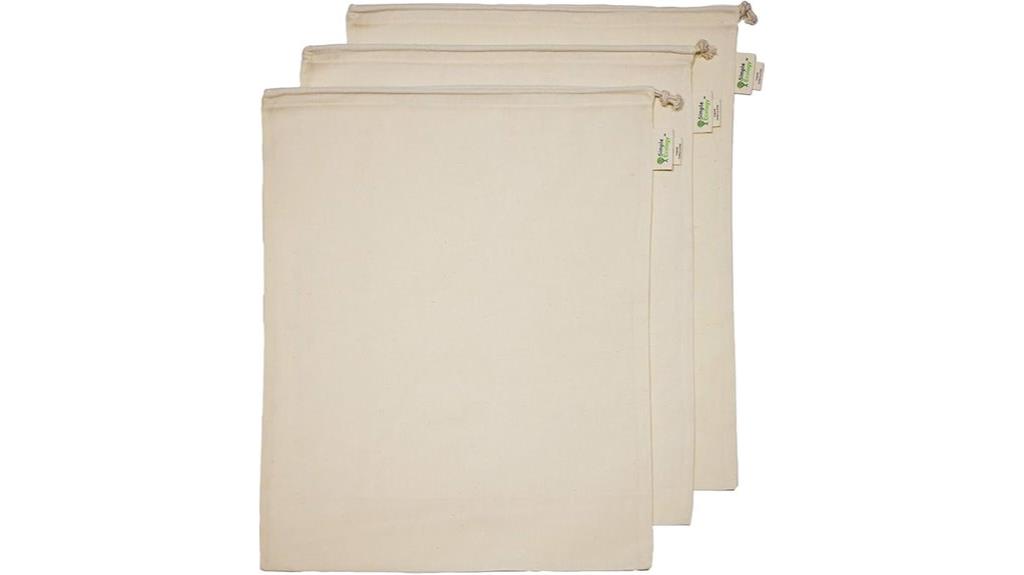 set of three cotton bags