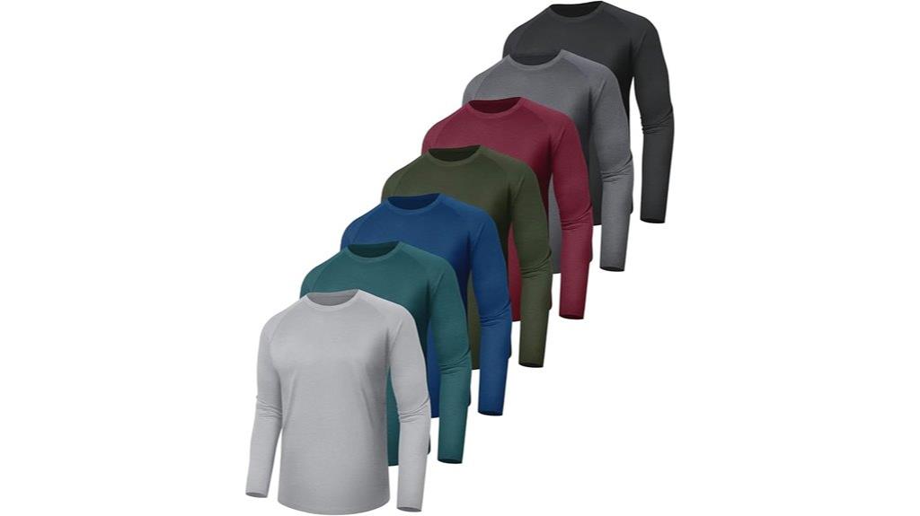 seven men s long sleeve shirts