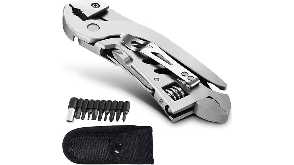seven tool folding stainless steel