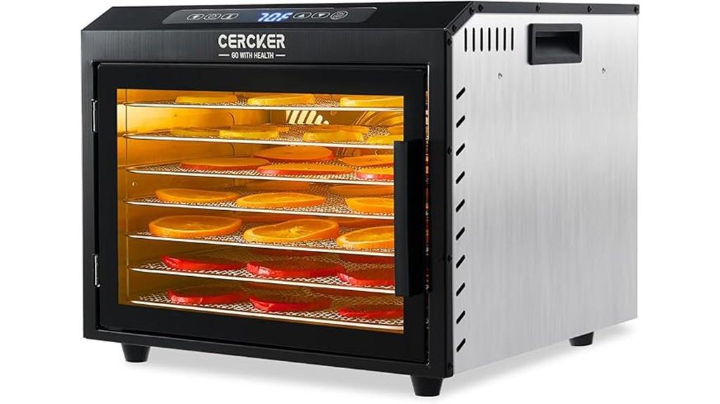 seven tray stainless dehydrator