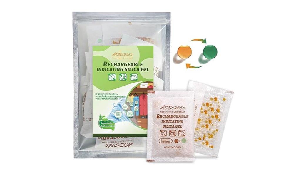silica gel moisture packets