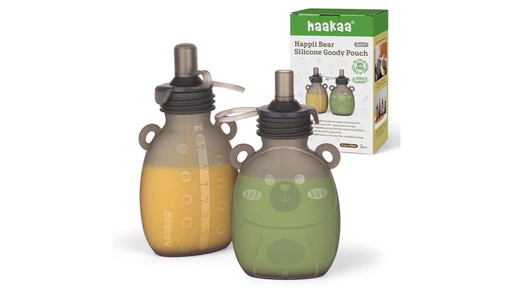silicone baby snack pouches