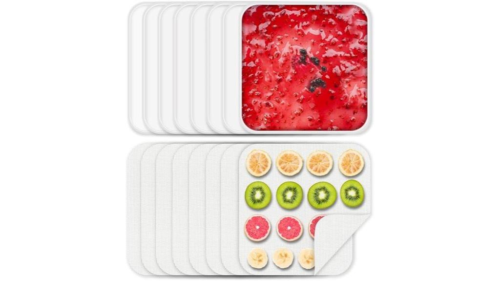 silicone dehydrator trays set