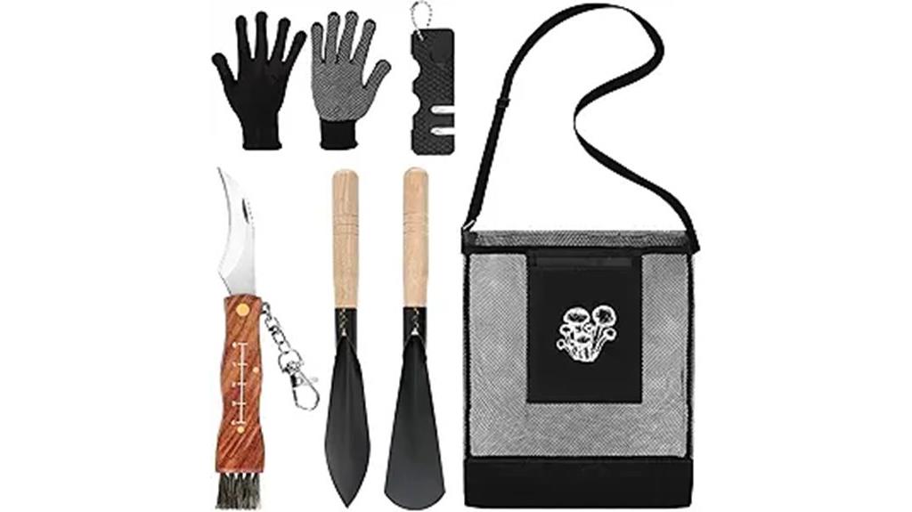 six piece mushroom gathering kit