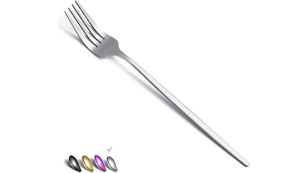 six piece stainless utensils