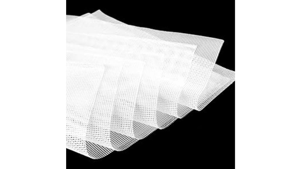 six silicone drying sheets